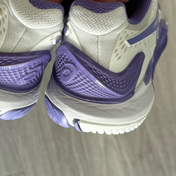 ASICS gel-resolution 9, White/Amethyst 10.5 B Medium tennis shoe - Picture 3 of 9